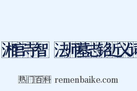 湘宫寺智蒨法师墓志铭近义词是什么意思的图片
